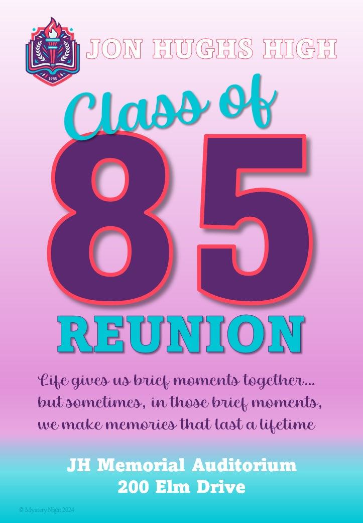 Prom Night Panic Murder Mystery Game